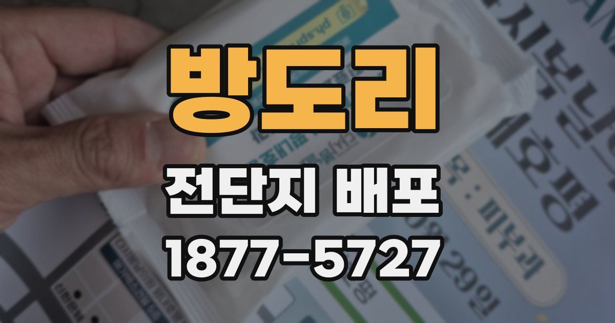 방도리 전단지 배포