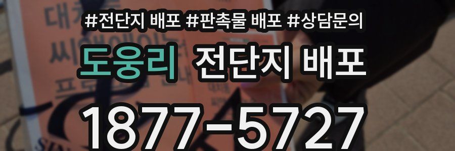 도웅리 전단지 배포