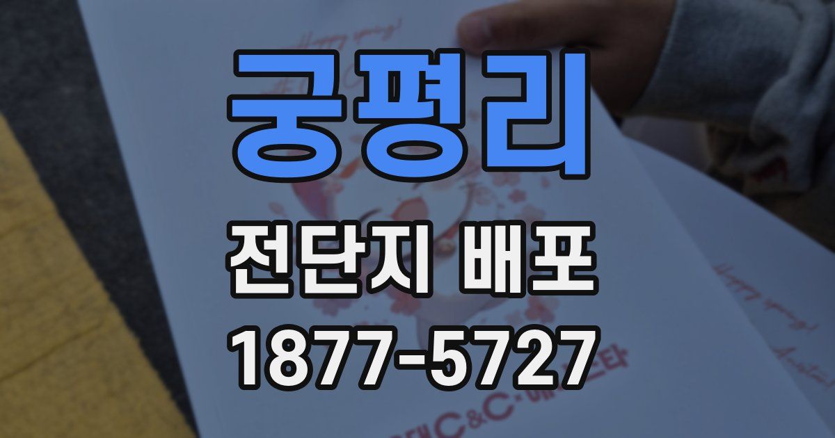 궁평리 전단지 배포