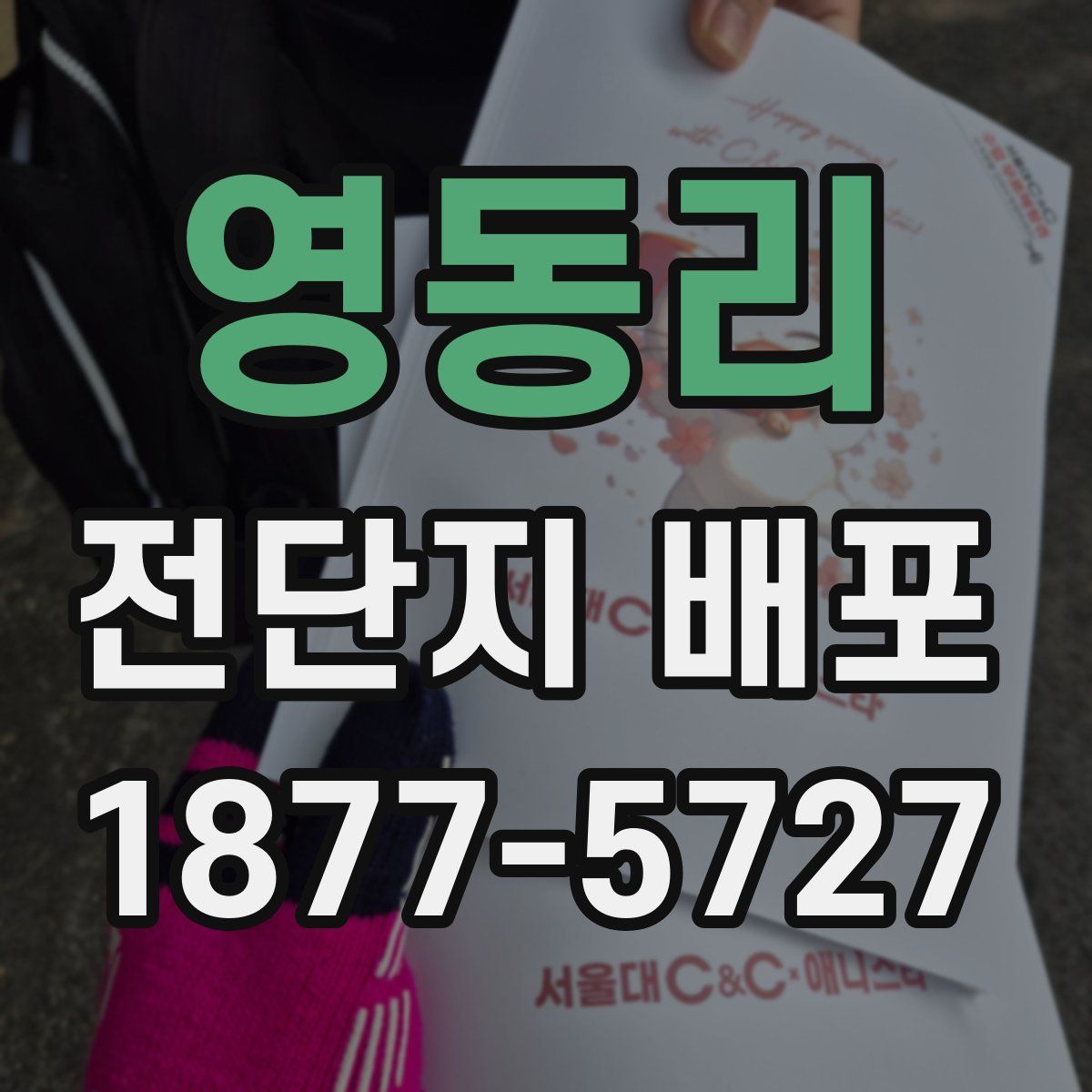 영동리 전단지 배포