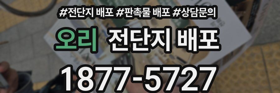 오리 전단지 배포