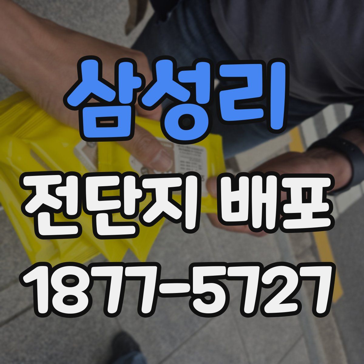 삼성리 전단지 배포