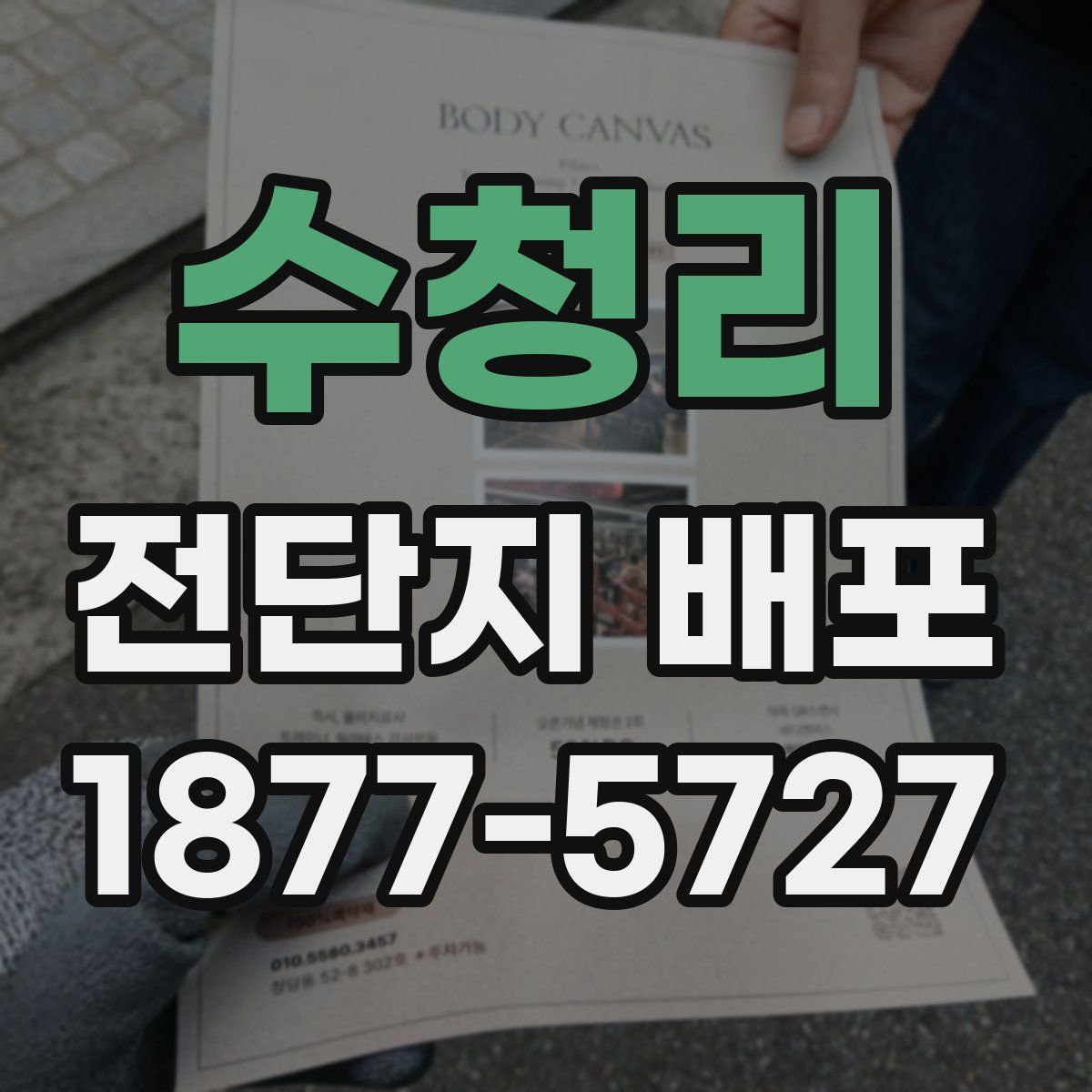 수청리 전단지 배포