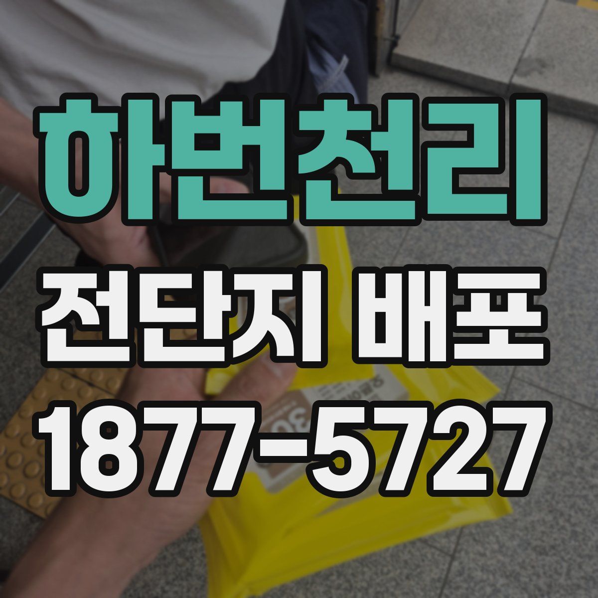 하번천리 전단지 배포