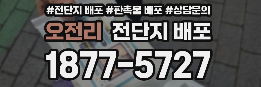 오전리 전단지 배포