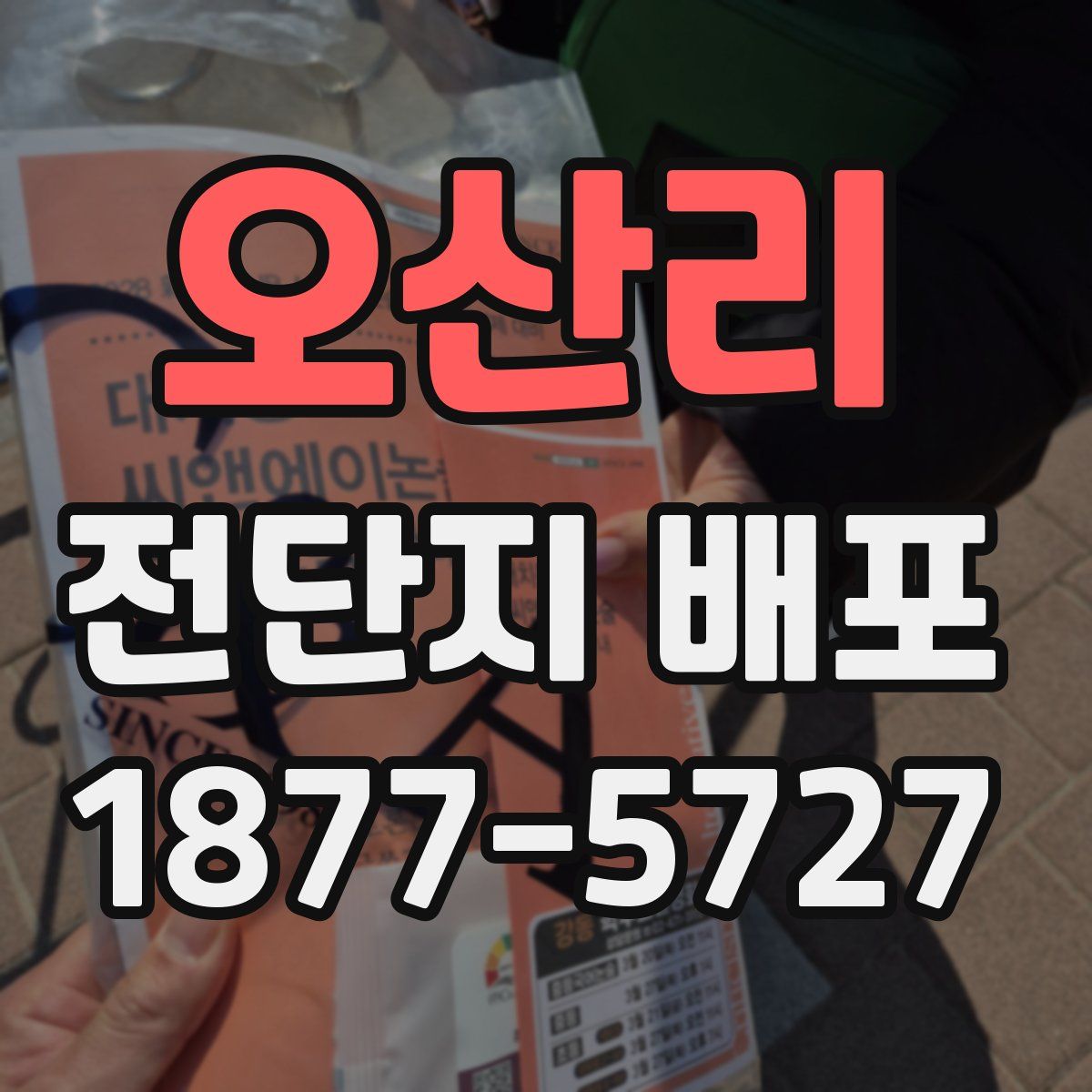 오산리 전단지 배포