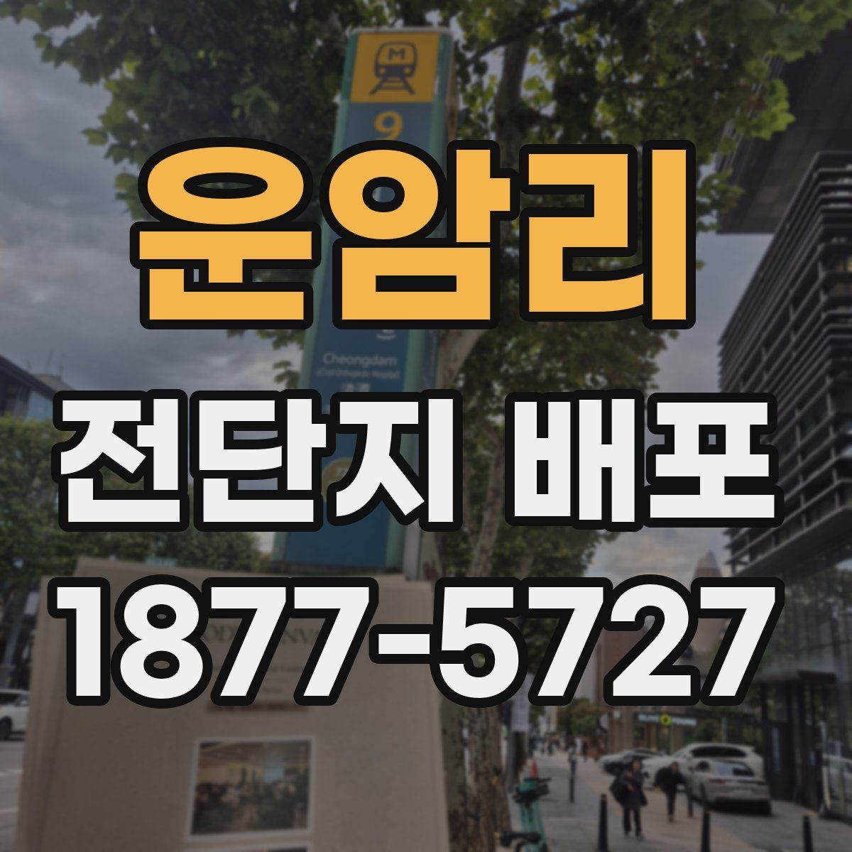 운암리 전단지 배포