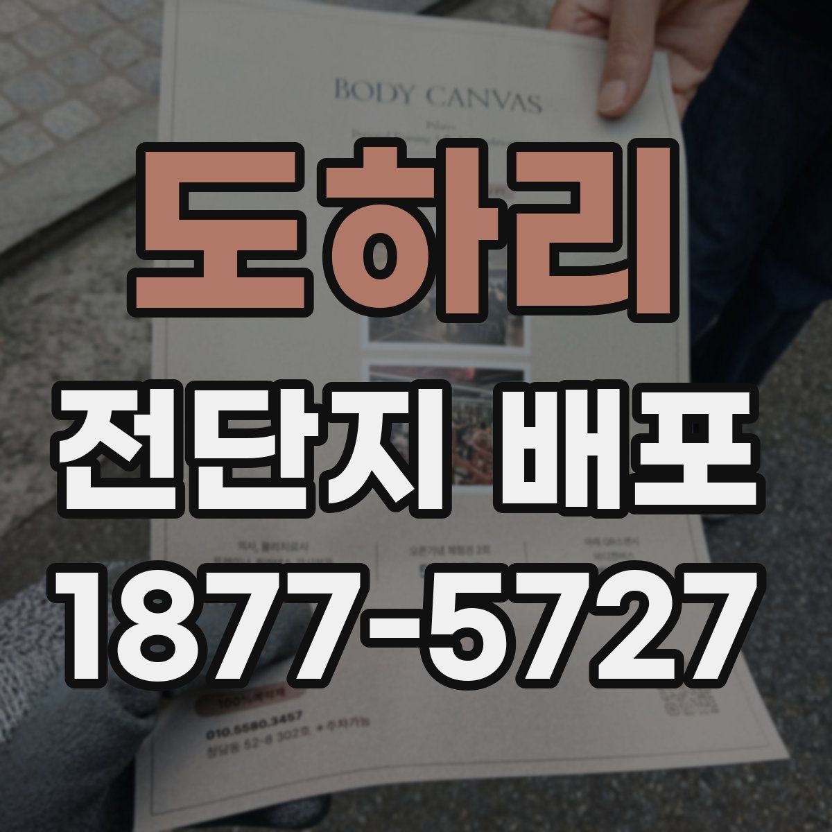 도하리 전단지 배포