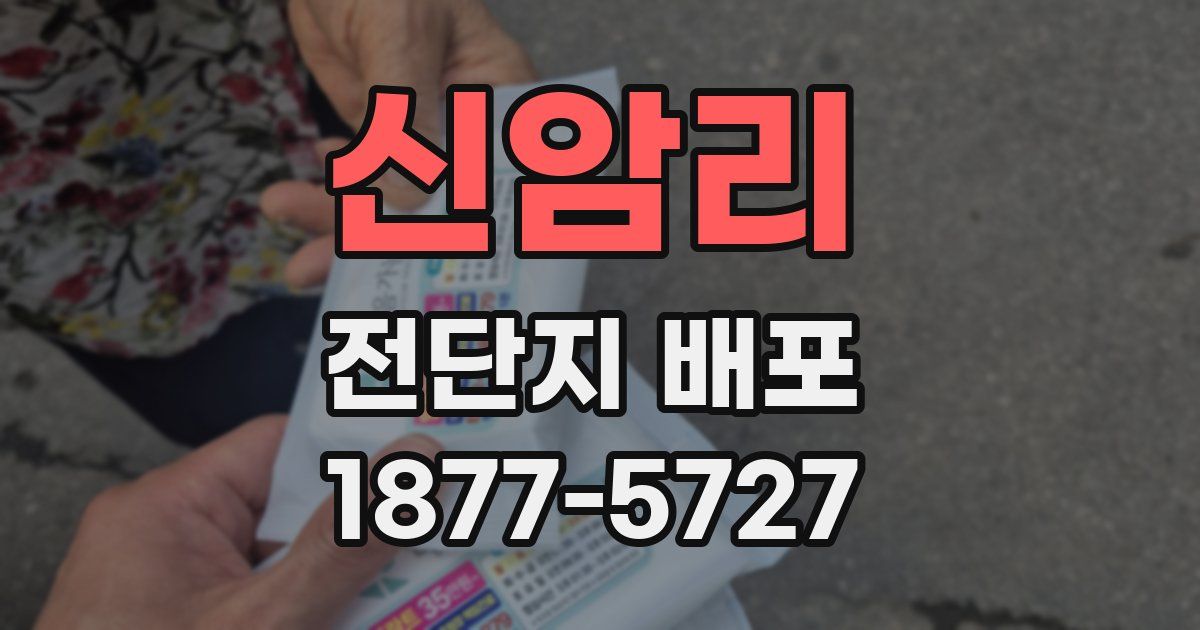 신암리 전단지 배포