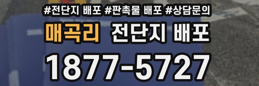 매곡리 전단지 배포