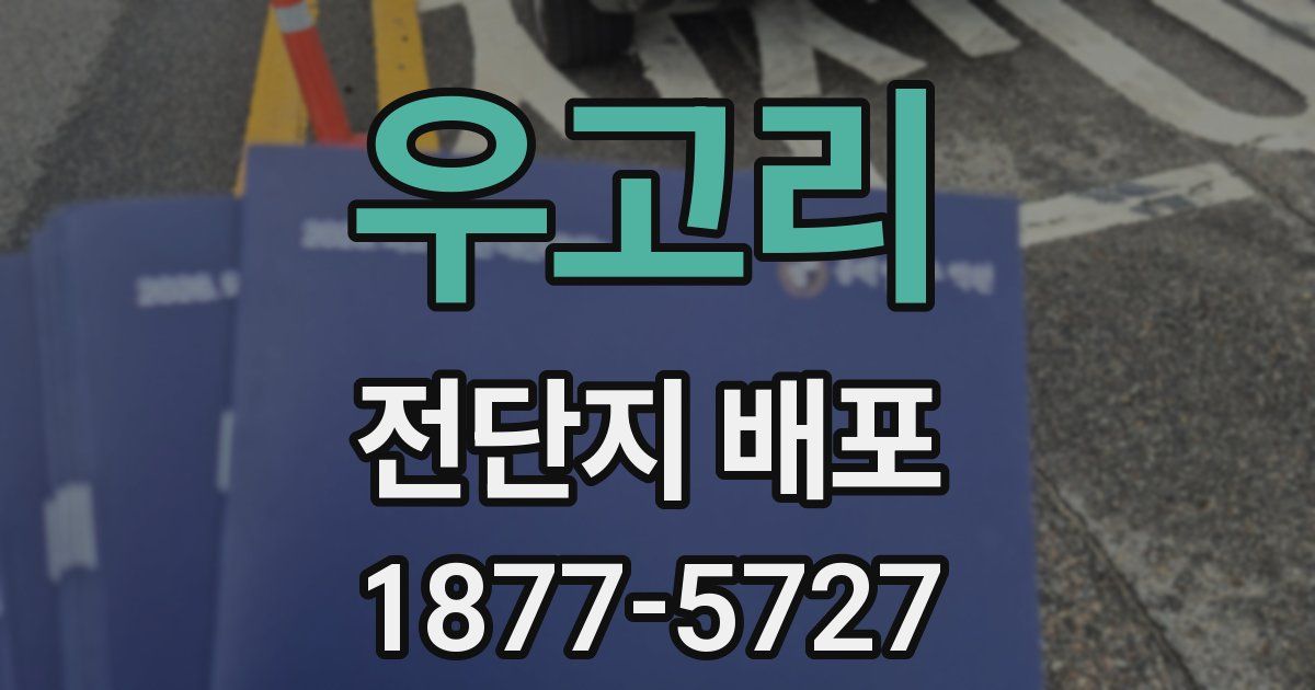 우고리 전단지 배포