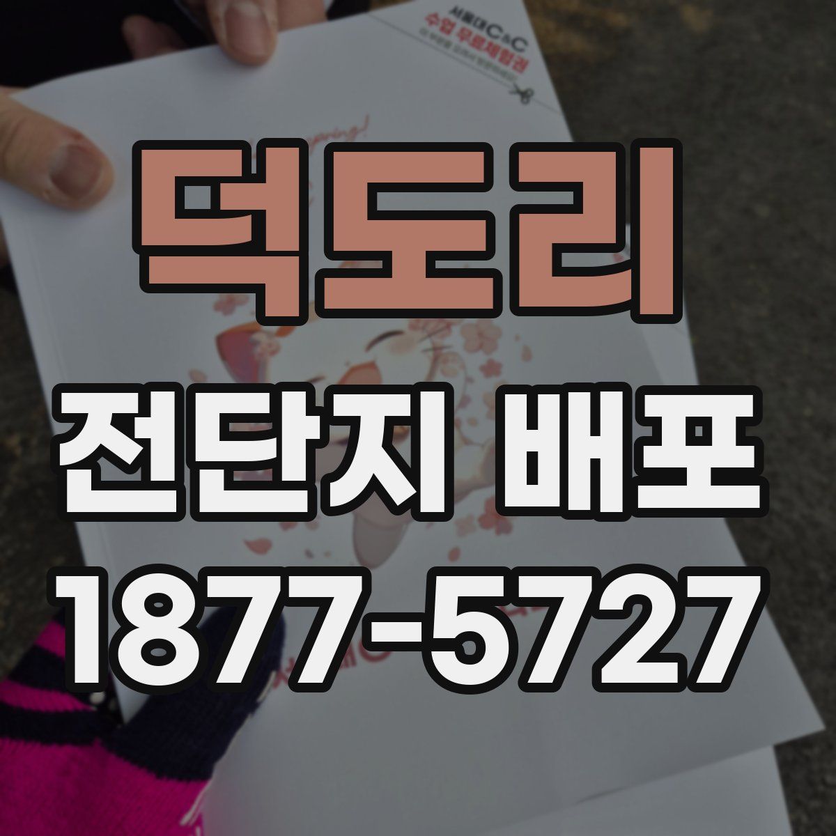 덕도리 전단지 배포