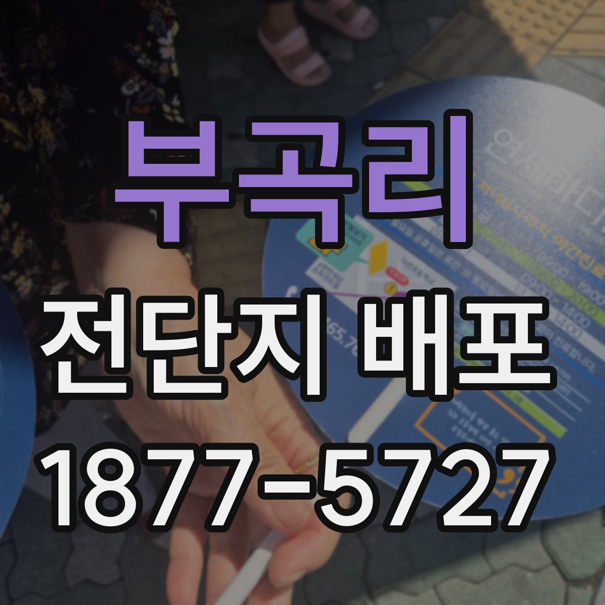 부곡리 전단지 배포