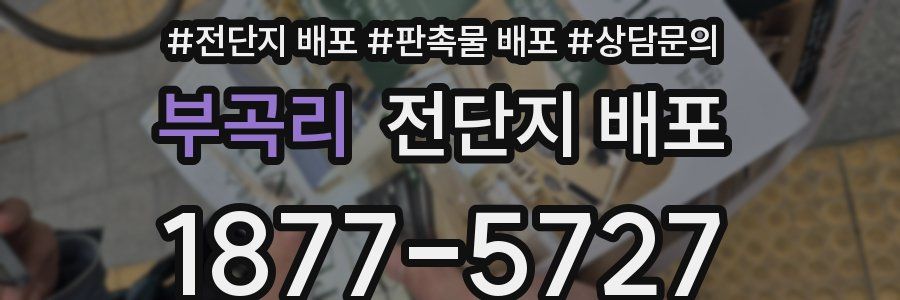 부곡리 전단지 배포