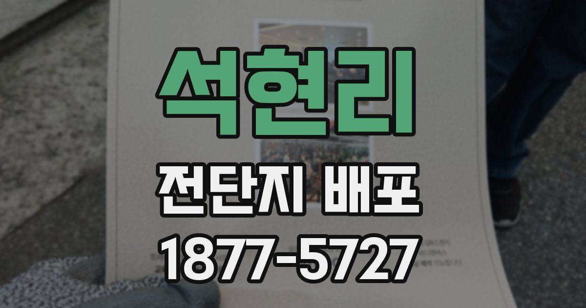 석현리 전단지 배포