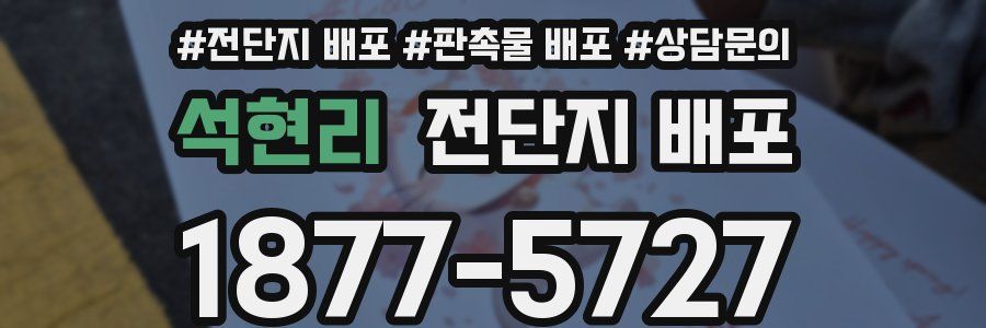 석현리 전단지 배포