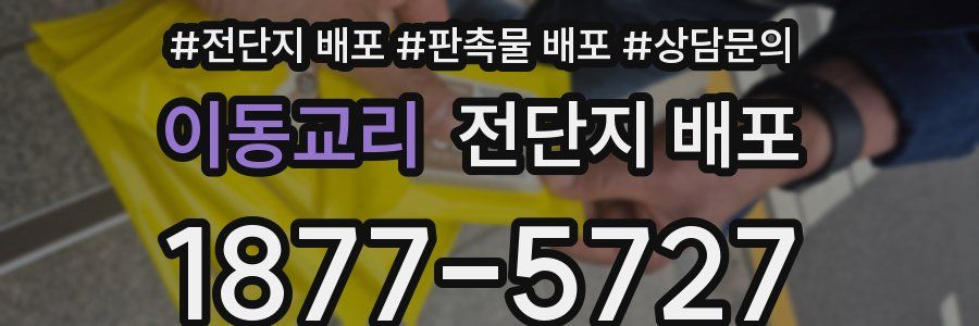 이동교리 전단지 배포