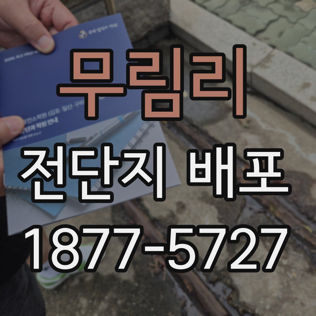 무림리 전단지 배포
