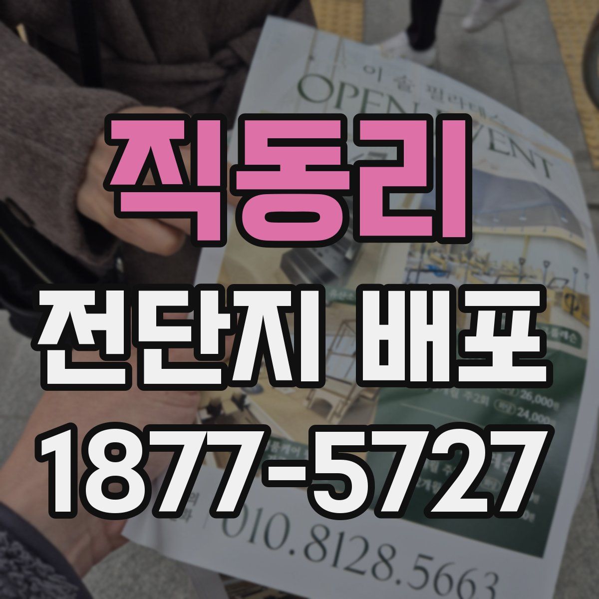 직동리 전단지 배포