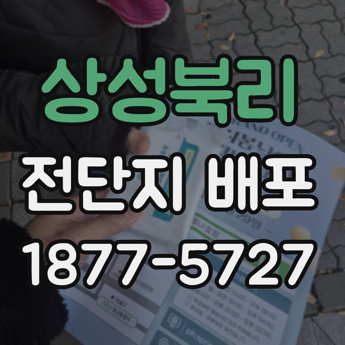 상성북리 전단지 배포