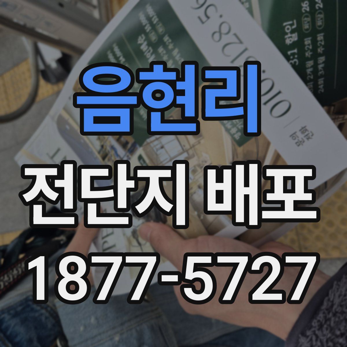 음현리 전단지 배포