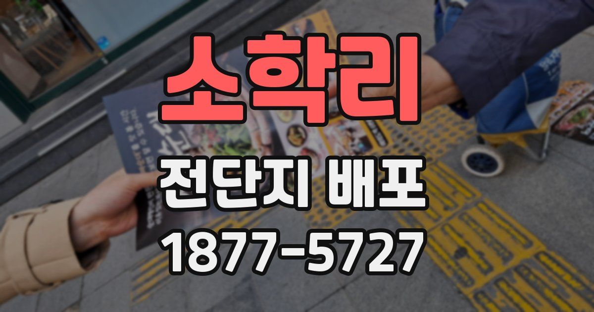소학리 전단지 배포
