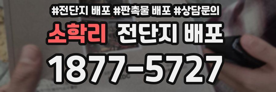 소학리 전단지 배포