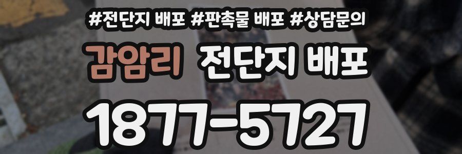 감암리 전단지 배포