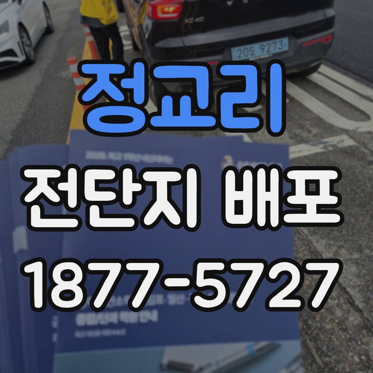 정교리 전단지 배포