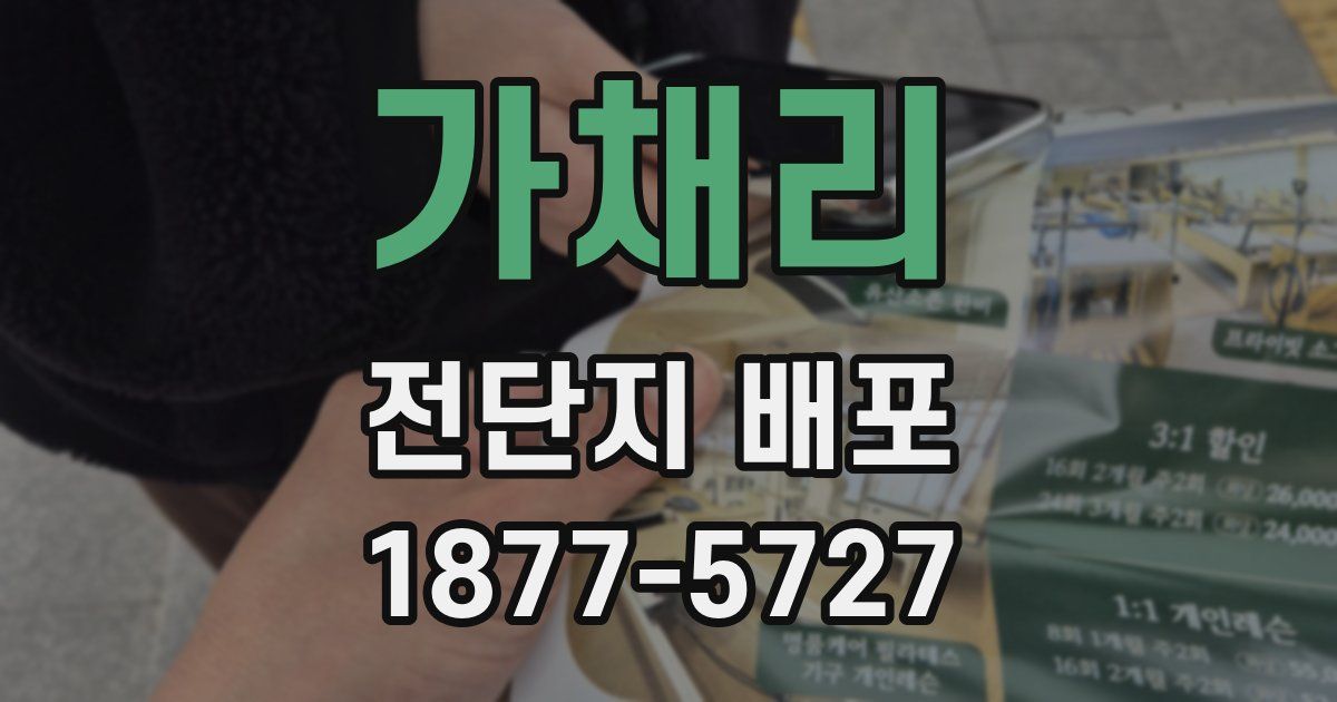 가채리 전단지 배포