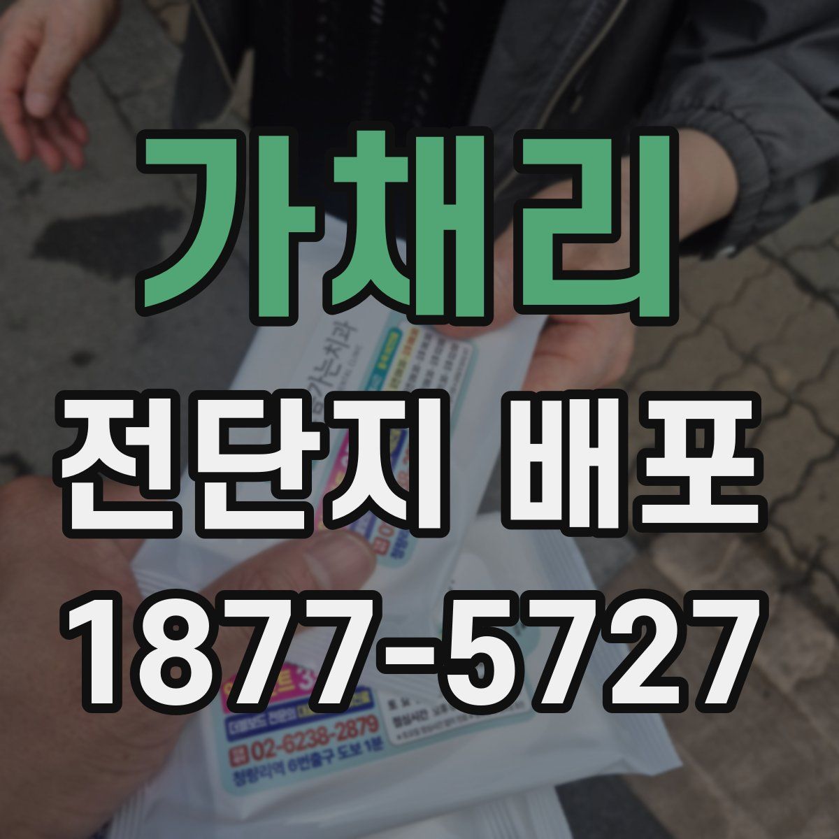 가채리 전단지 배포