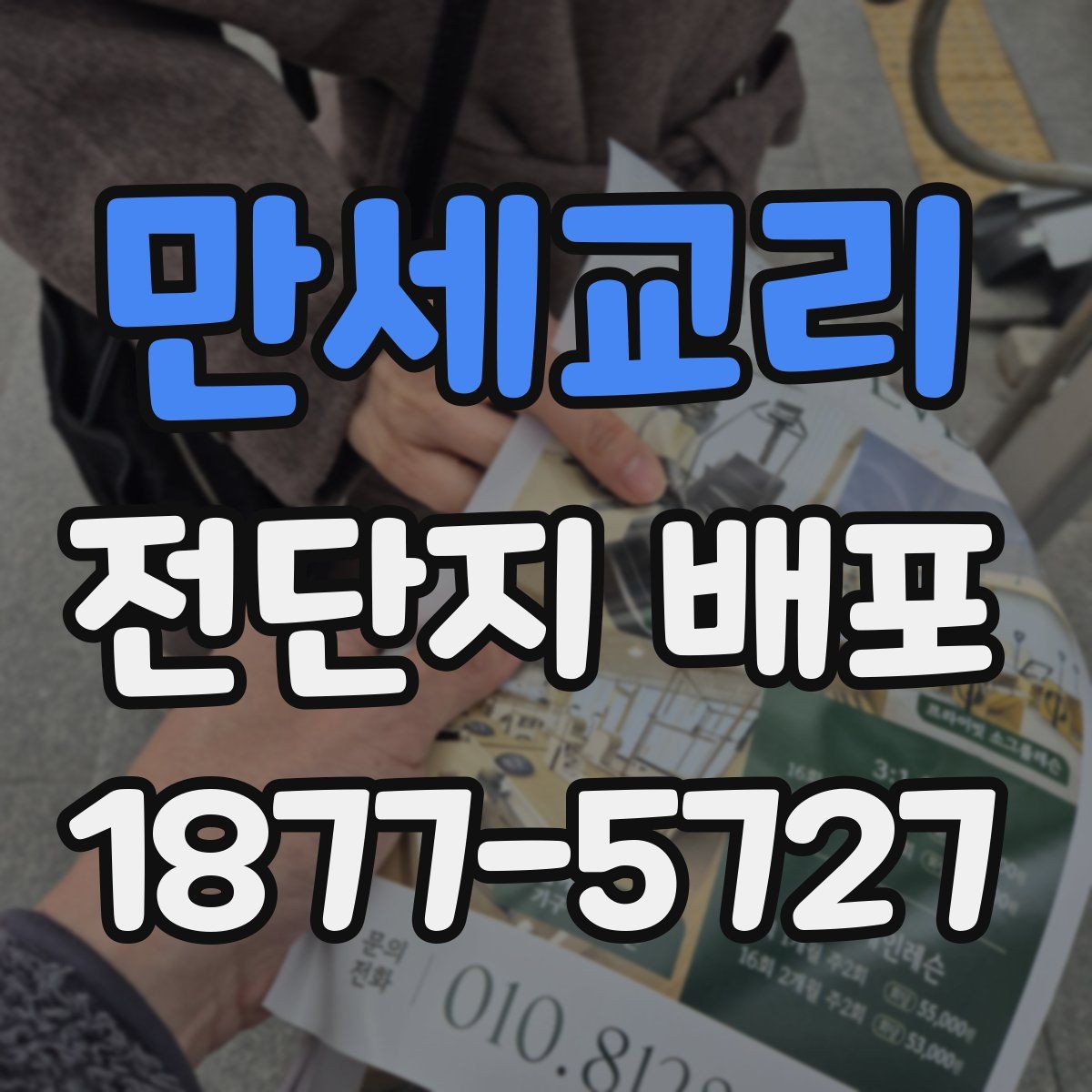 만세교리 전단지 배포
