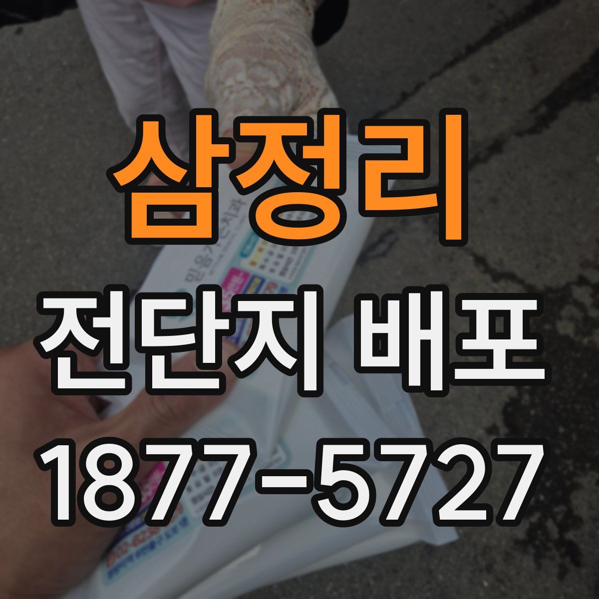 삼정리 전단지 배포