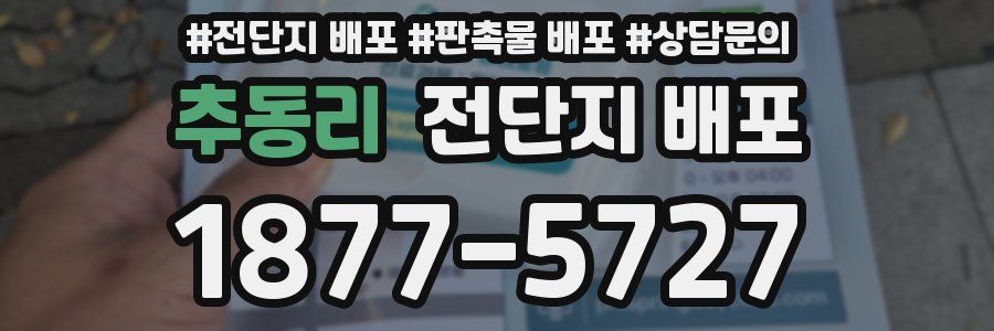 추동리 전단지 배포