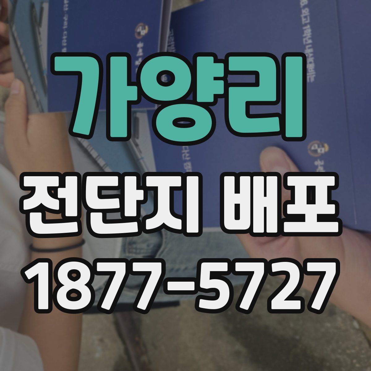가양리 전단지 배포