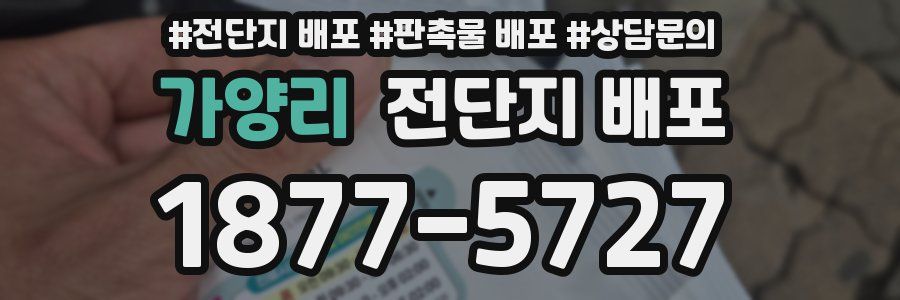 가양리 전단지 배포