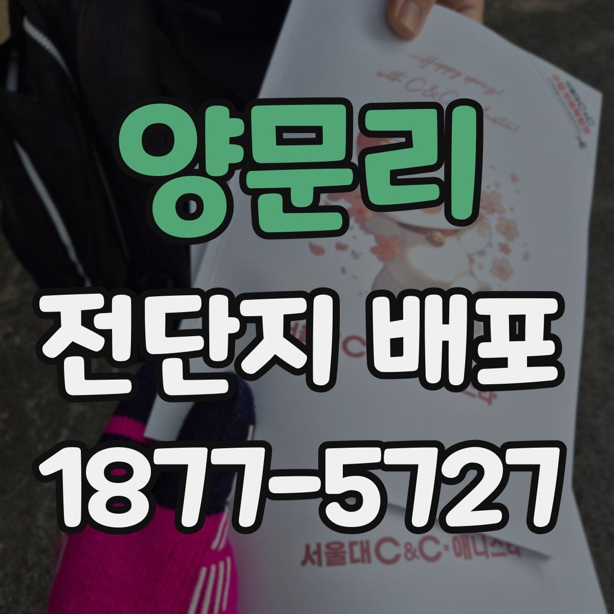 양문리 전단지 배포
