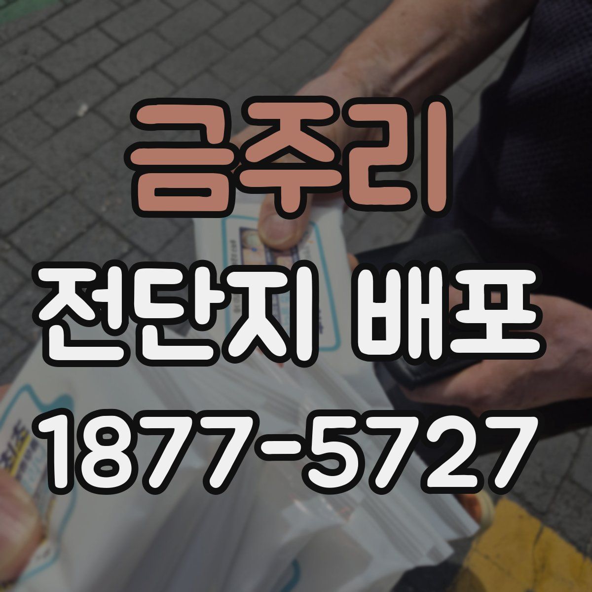 금주리 전단지 배포
