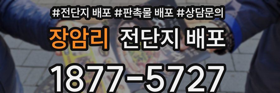장암리 전단지 배포