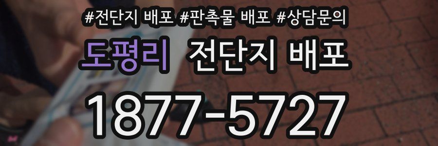 도평리 전단지 배포