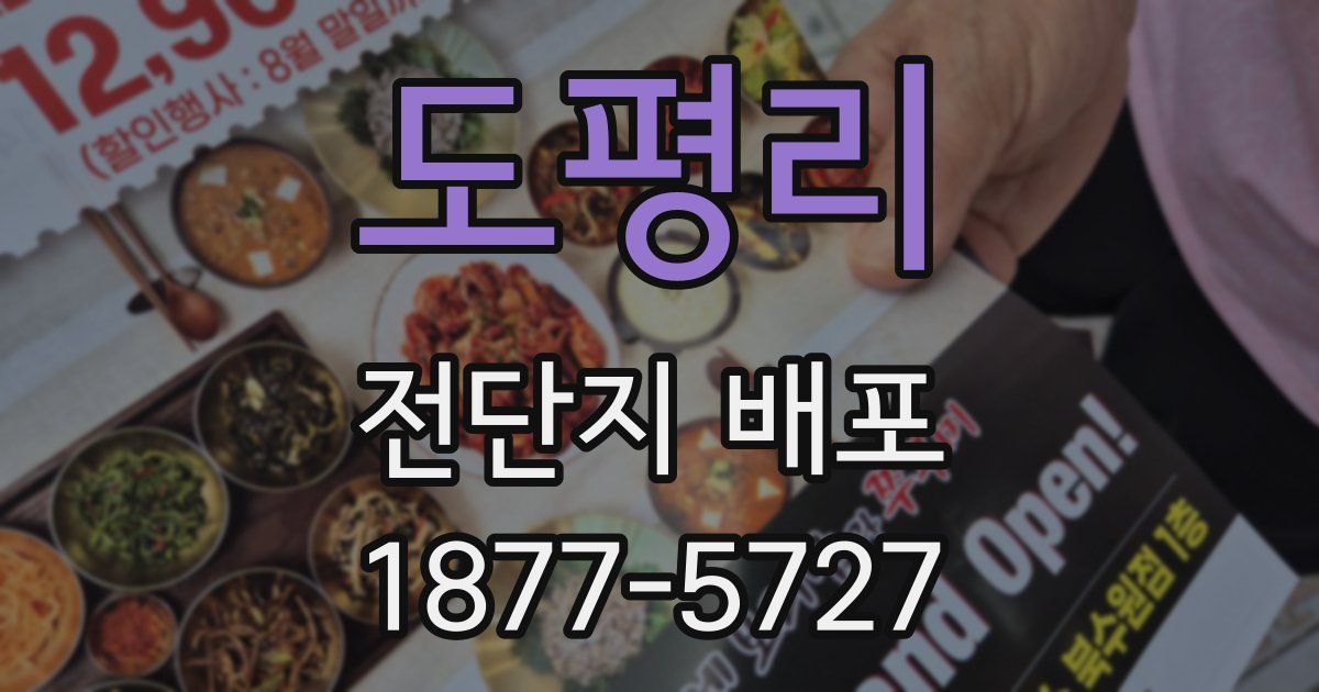 도평리 전단지 배포