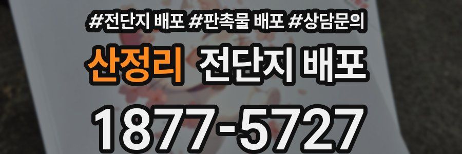 산정리 전단지 배포