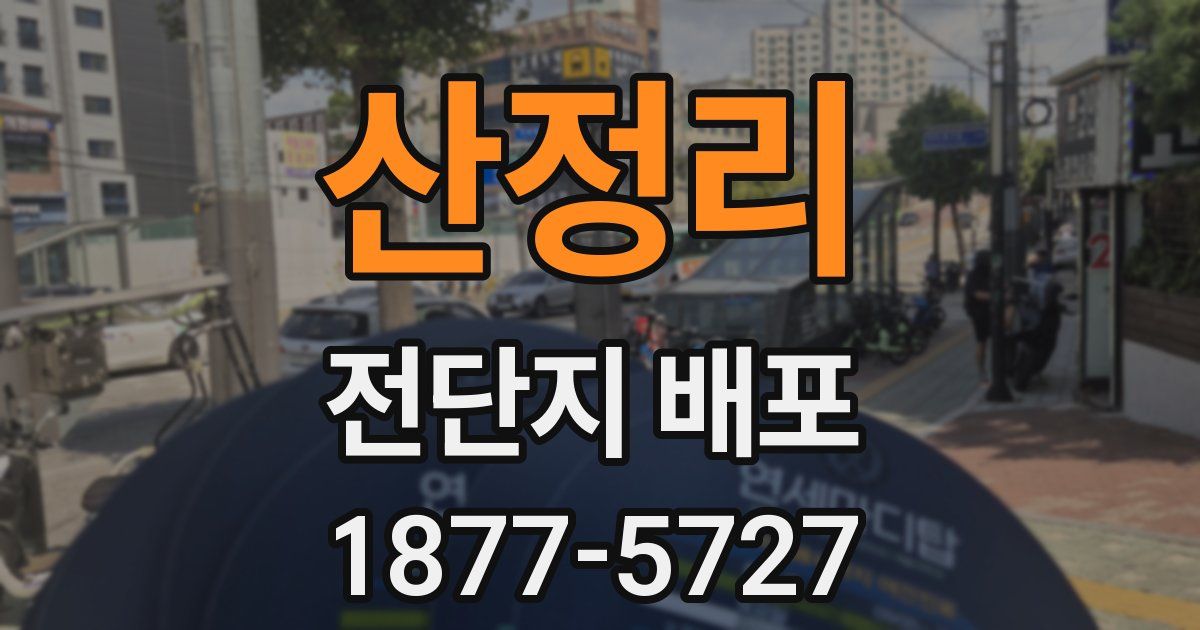 산정리 전단지 배포