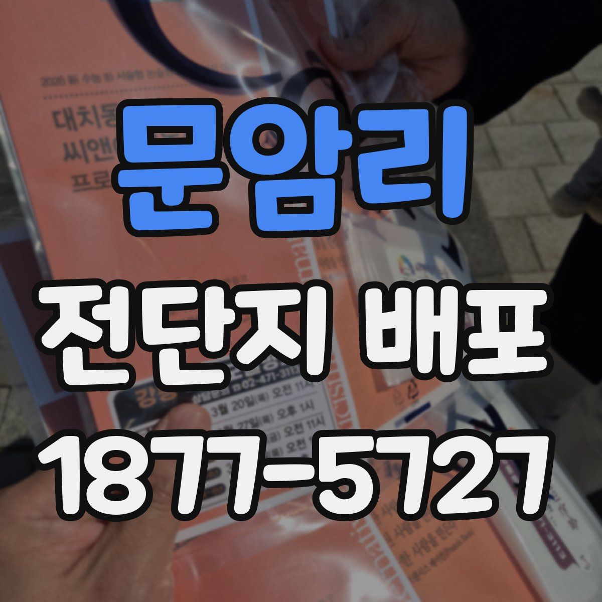 문암리 전단지 배포