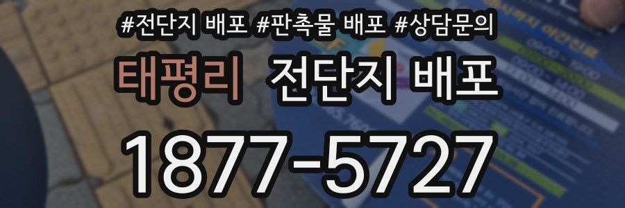 태평리 전단지 배포