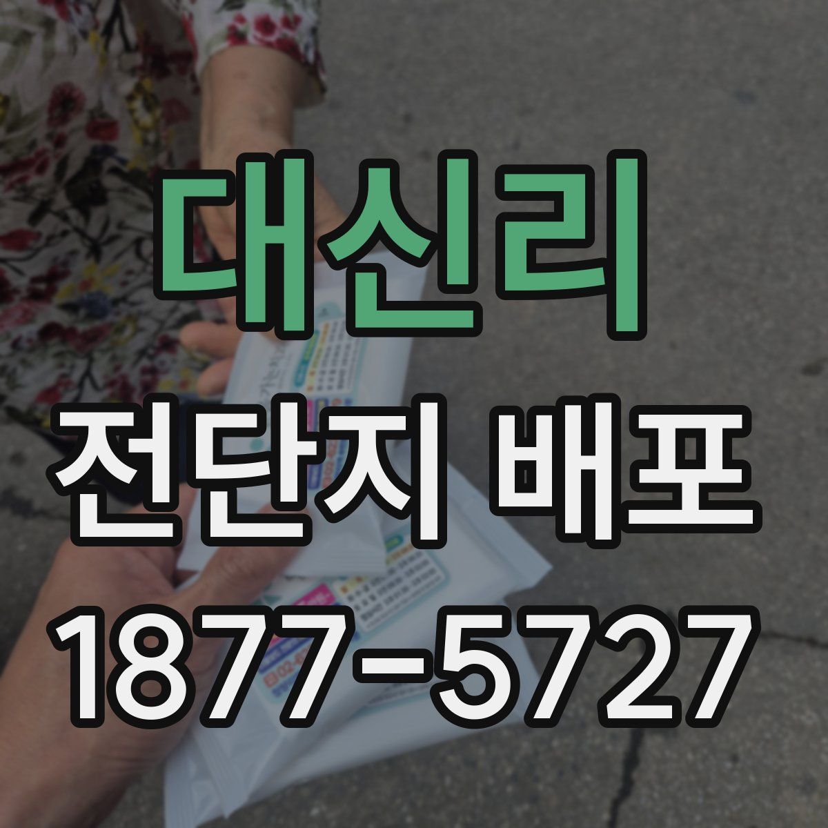 대신리 전단지 배포