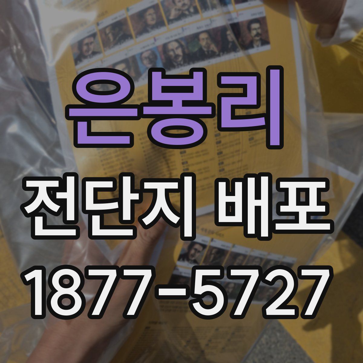 은봉리 전단지 배포