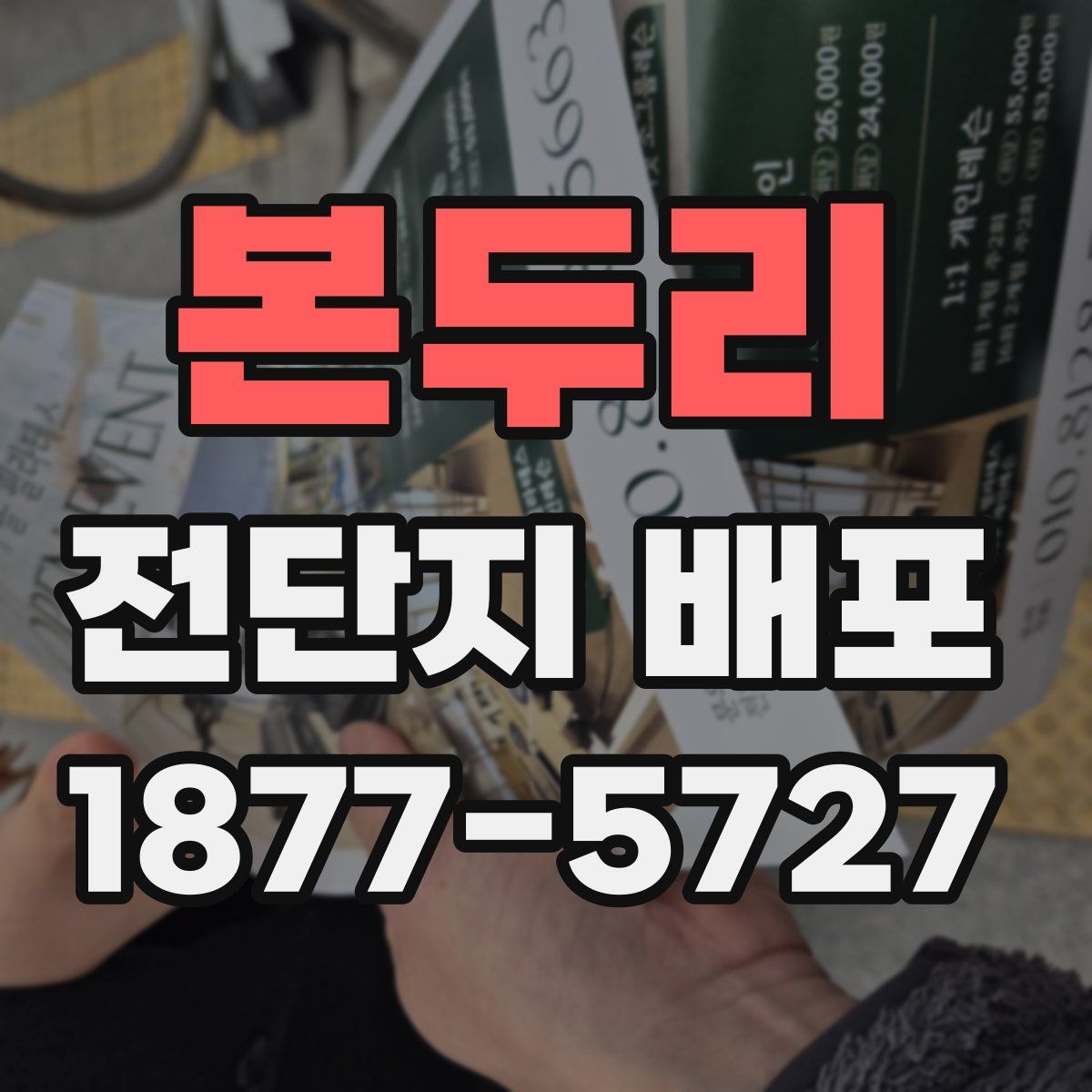 본두리 전단지 배포