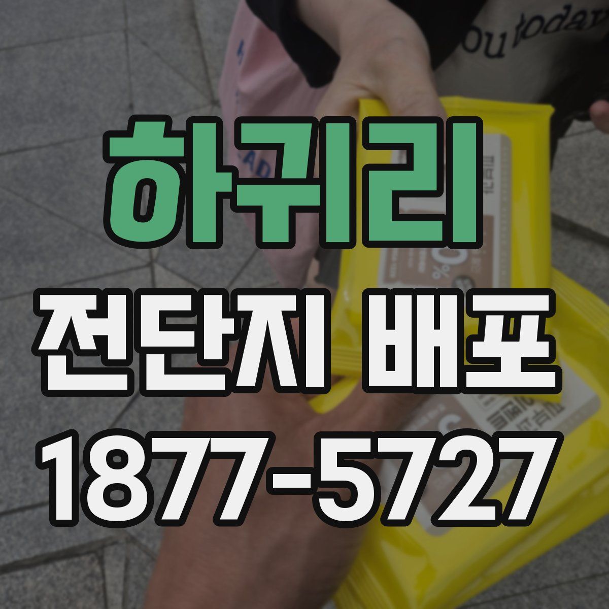 하귀리 전단지 배포