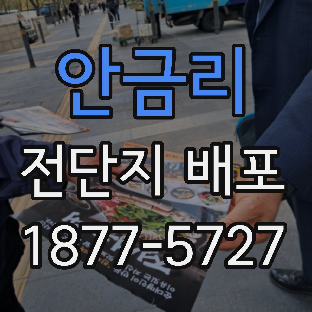 안금리 전단지 배포